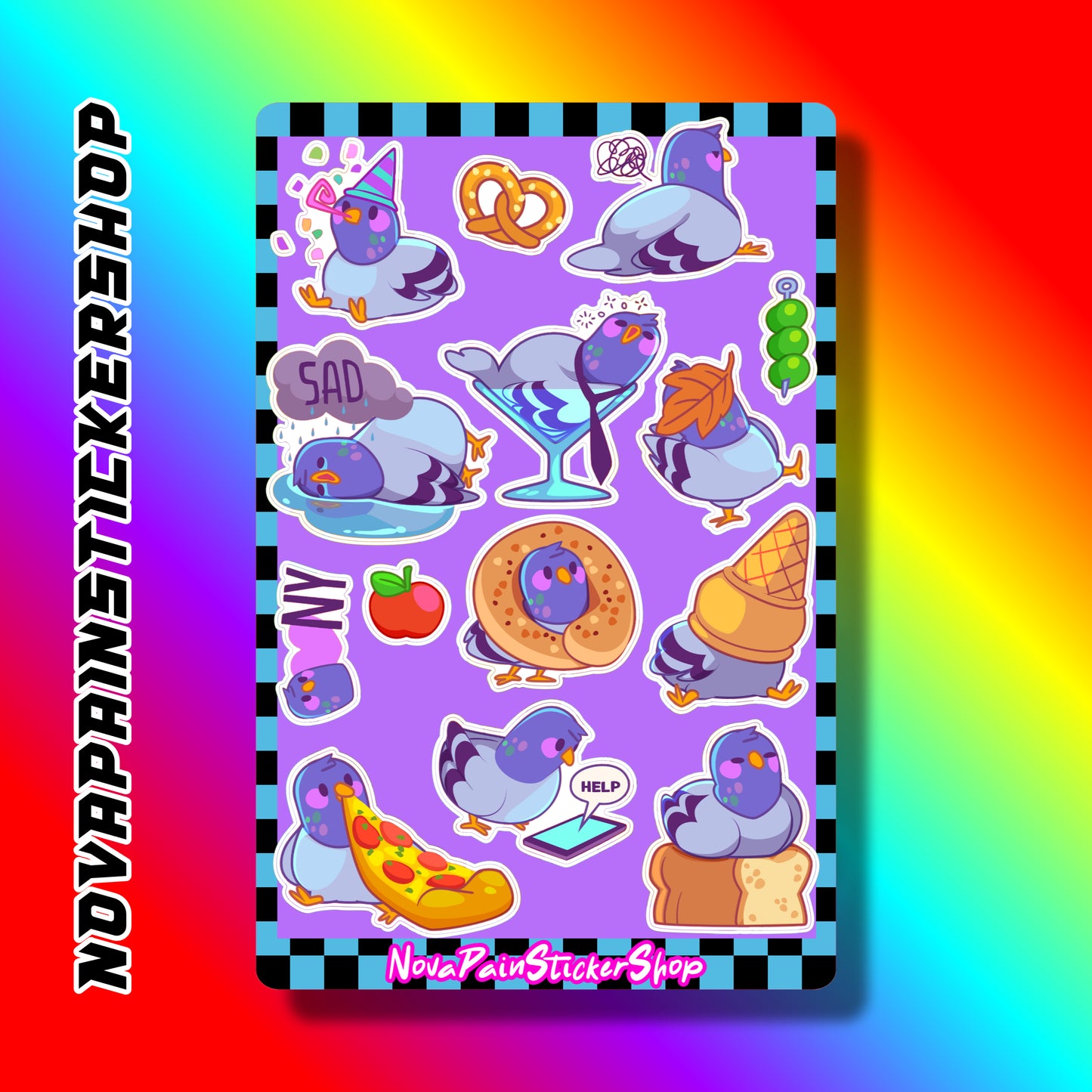 City Pidgeon Sticker Sheet