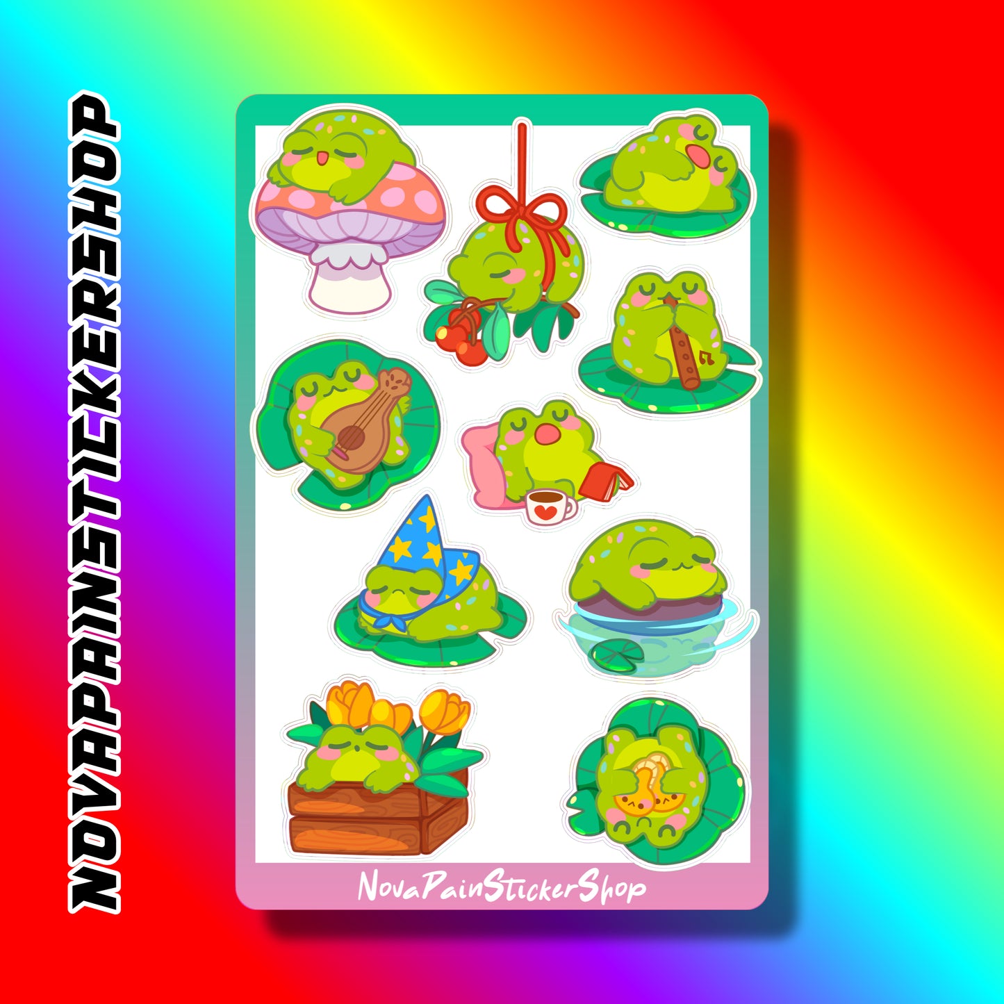 Simple Life - Frog Sticker Sheet