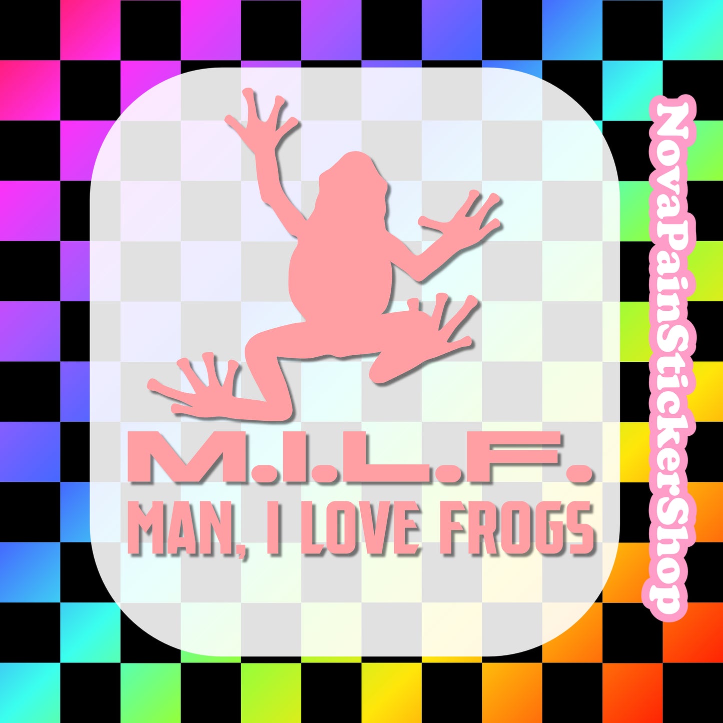 Man, I Love Frogs - Vinyl Decal