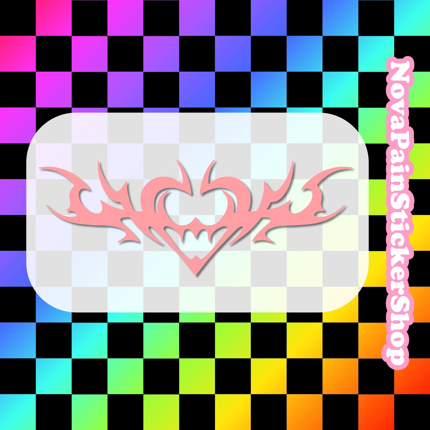 Metal Tramp Stamp 7 - Vinyl Decal