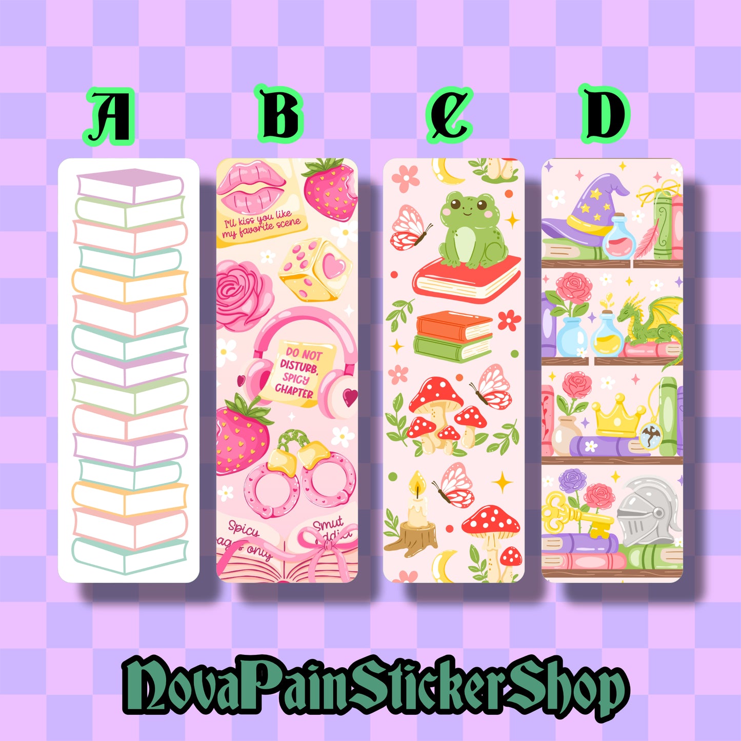 Waterproof Bookmarks Set 6