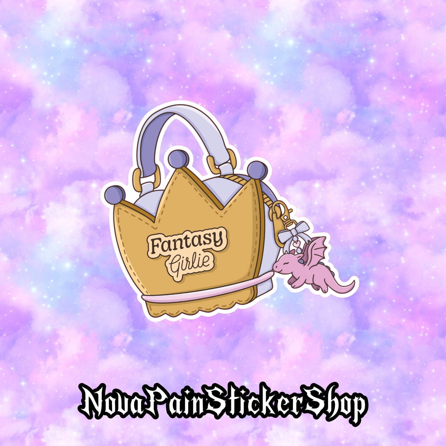 Fantasy Girlie Purse Sticker