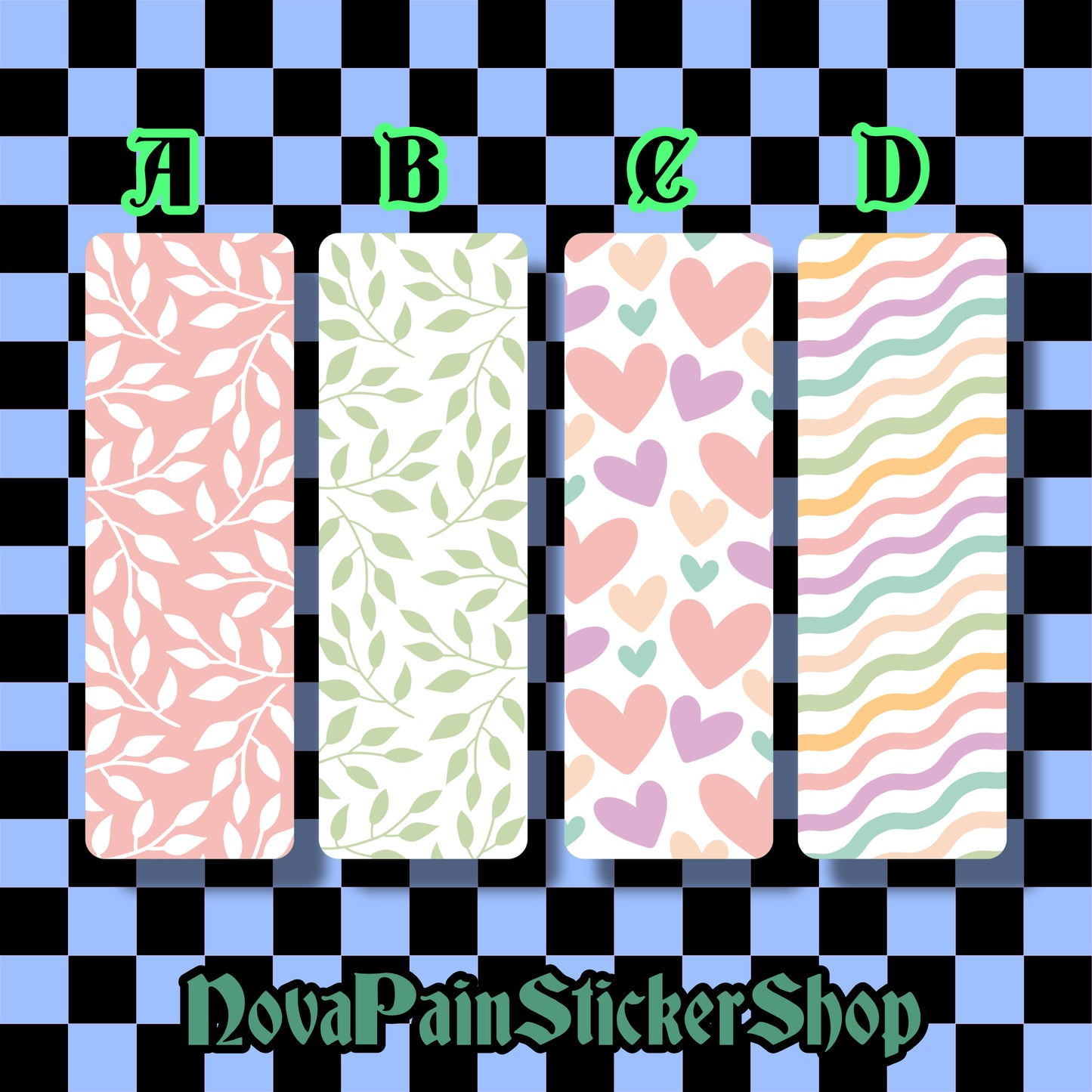 Waterproof Bookmarks Set 16