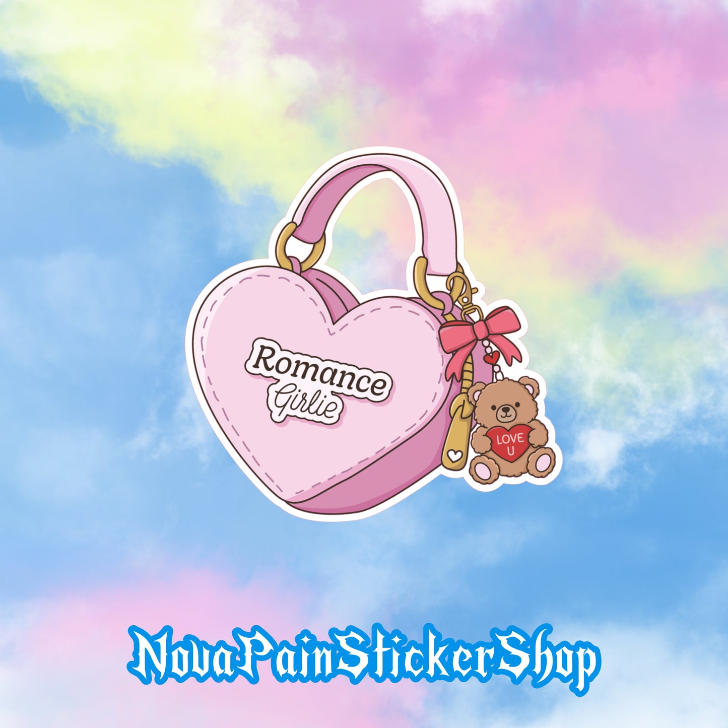 Romance Girlie Purse Sticker