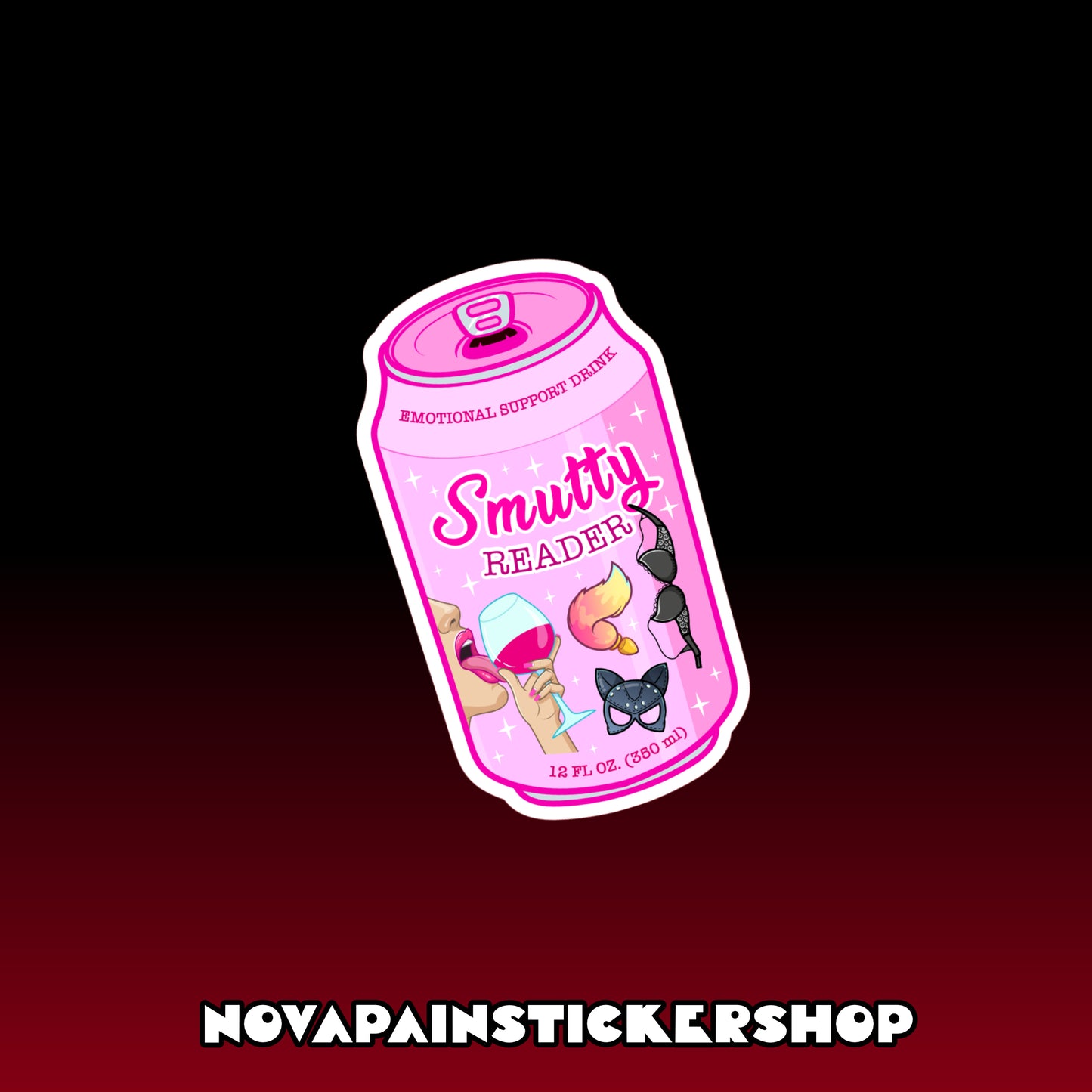 Smut Reader Support Drink Sticker