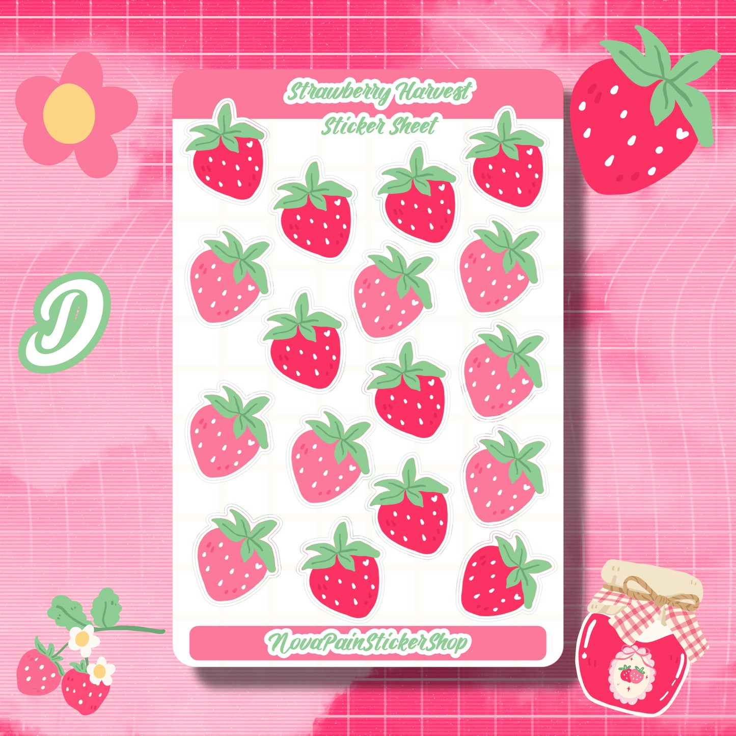 Strawberry Harvest Sticker Sheets