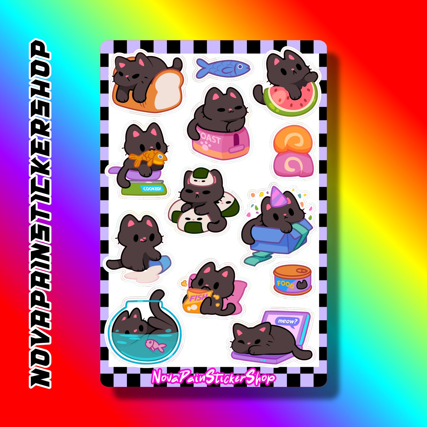 Cozy Kitty Sticker Sheet