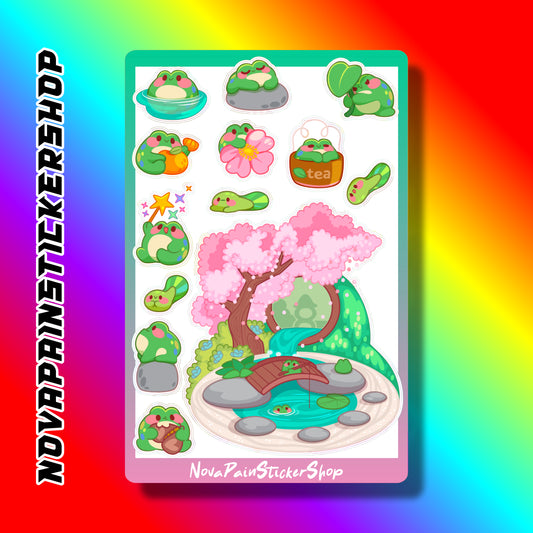 Sakura Garden - Frog Sticker Sheet