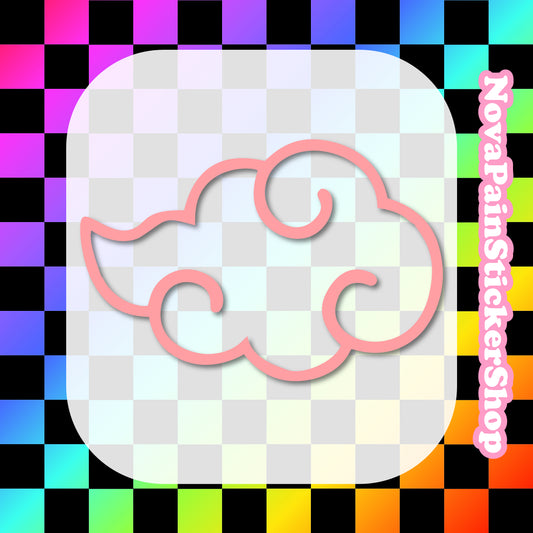 Ninja Cloud (Outline) - Vinyl Decal