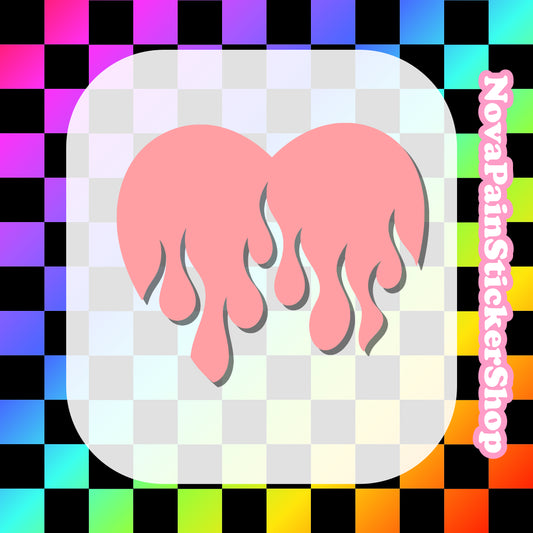 Burning Love - Vinyl Decal