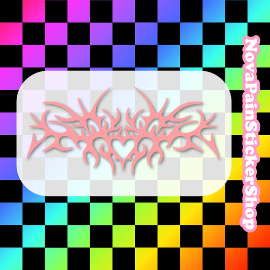 Metal Tramp Stamp 1 - Vinyl Decal