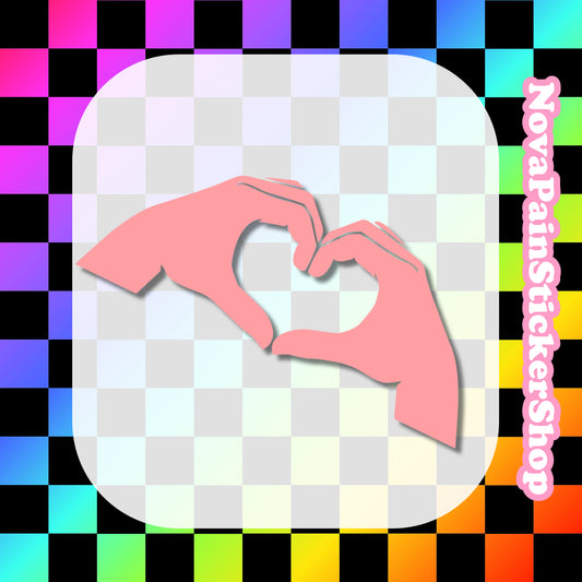 Heart Hands - Vinyl Decal