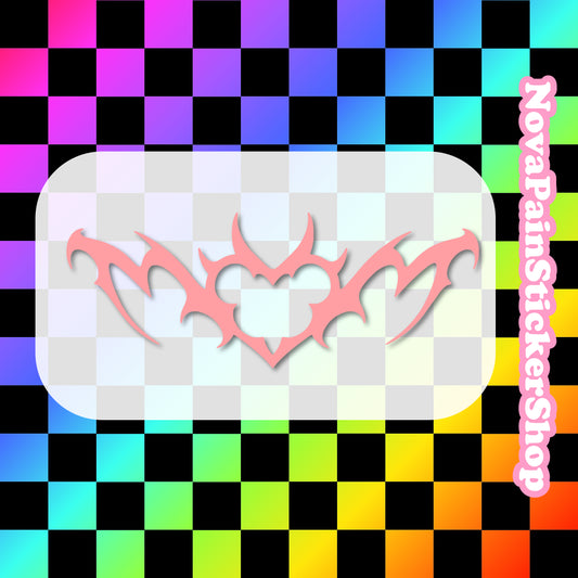 Metal Tramp Stamp 4 - Vinyl Decal