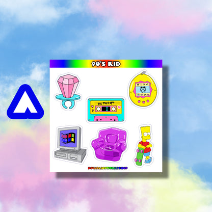 90's Kid Mini Sticker Sheets