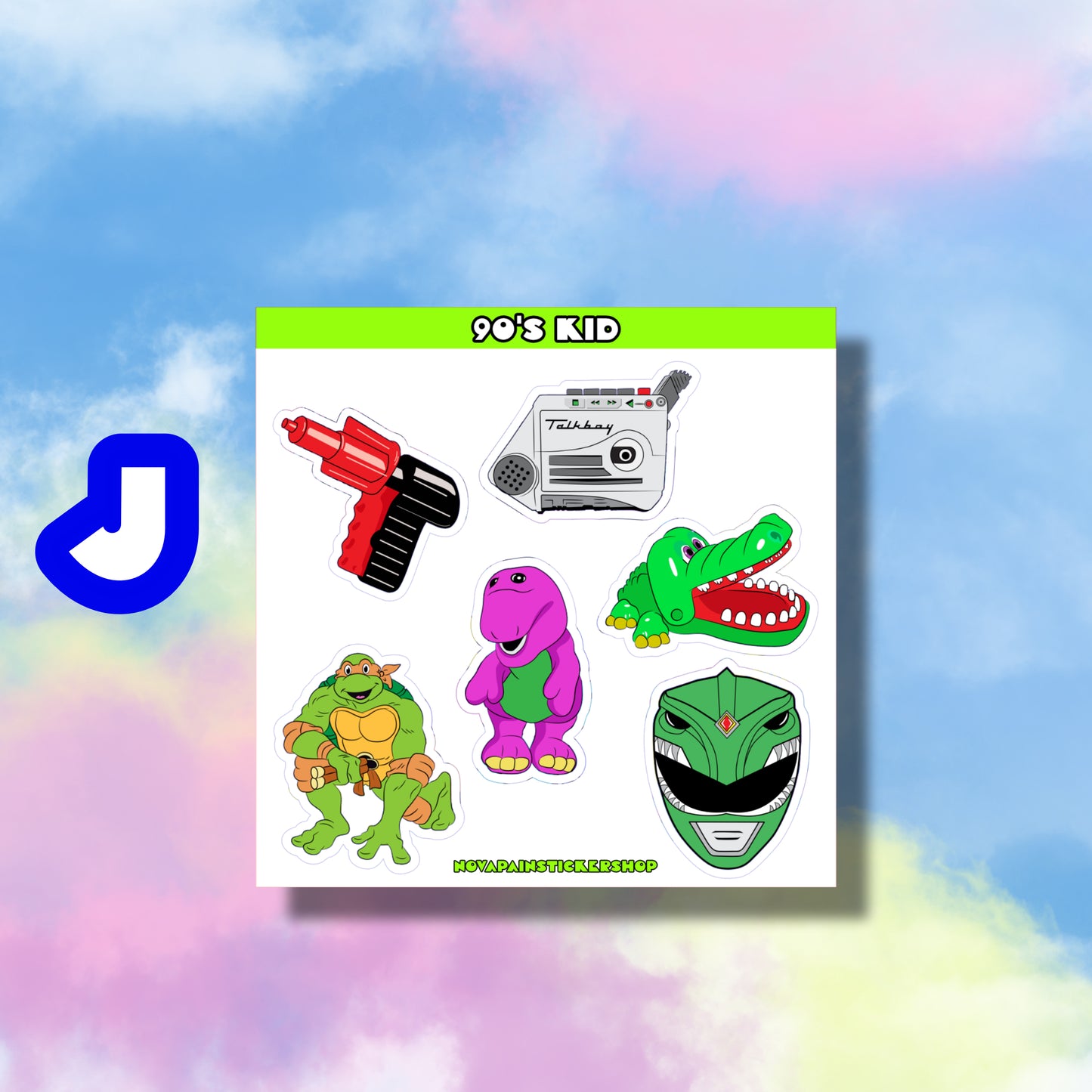 90's Kid Mini Sticker Sheets