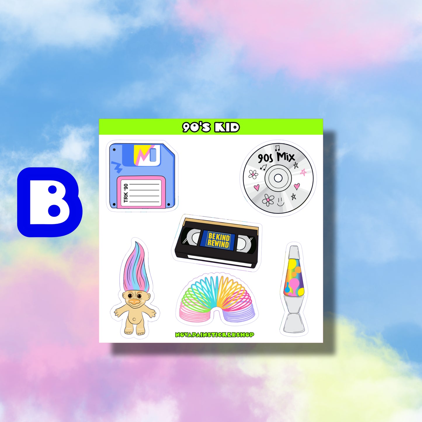 90's Kid Mini Sticker Sheets