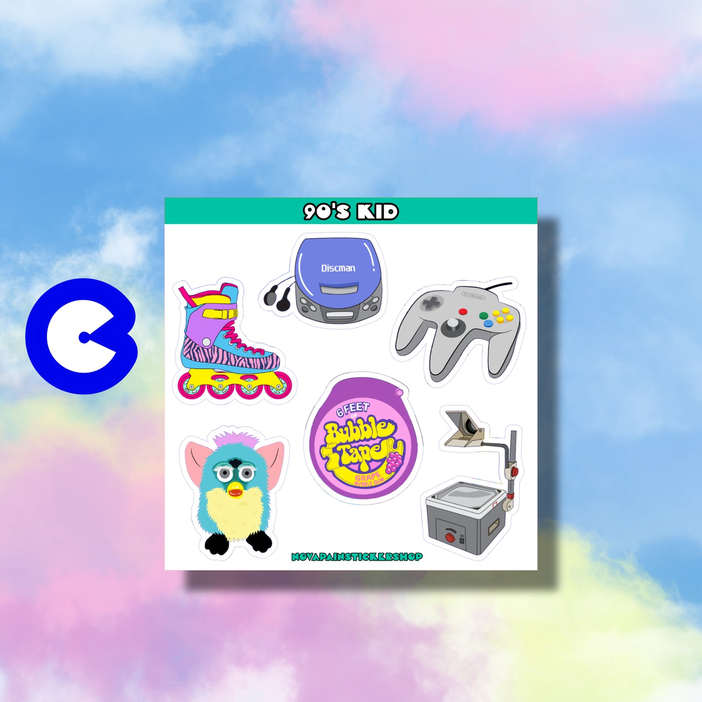 90's Kid Mini Sticker Sheets