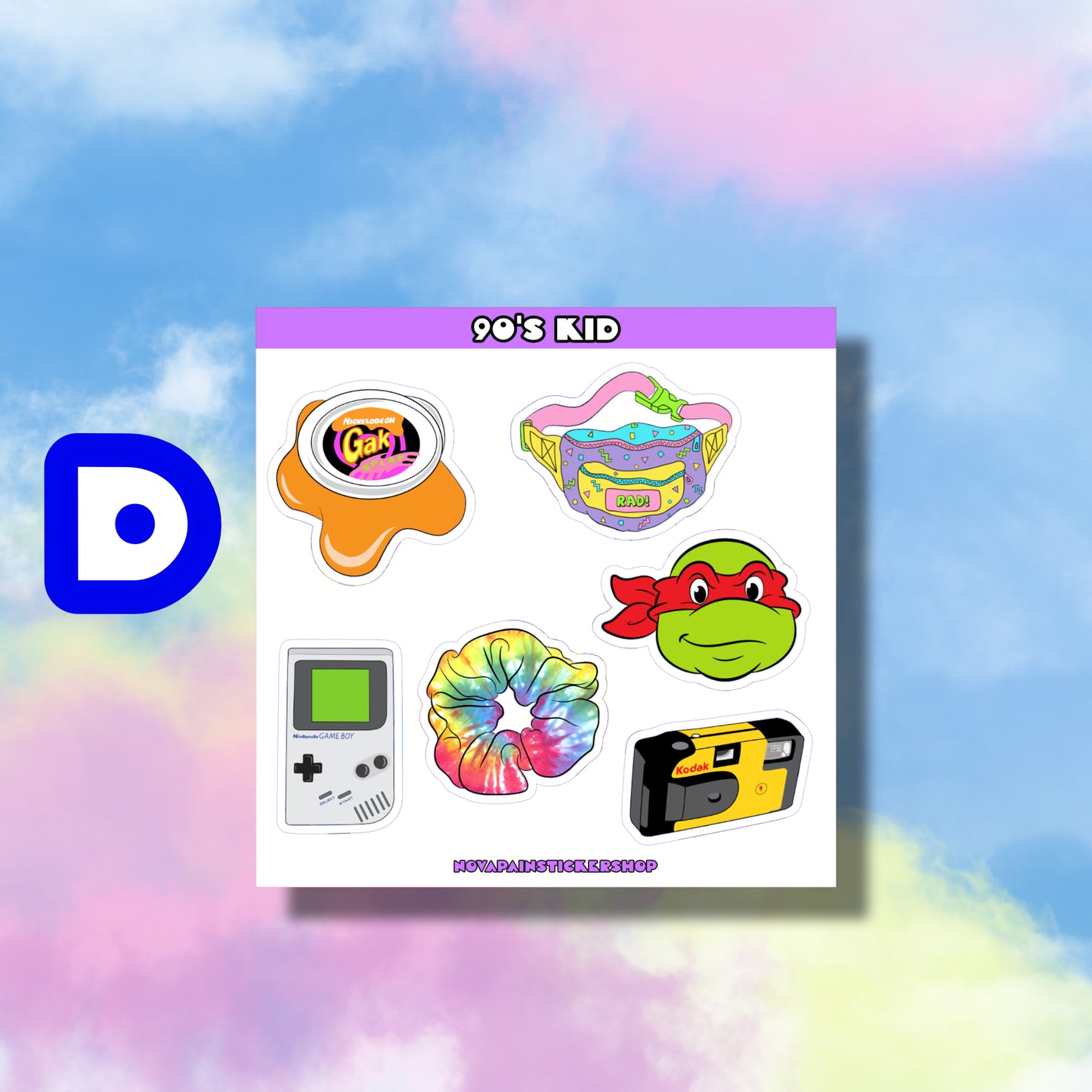 90's Kid Mini Sticker Sheets