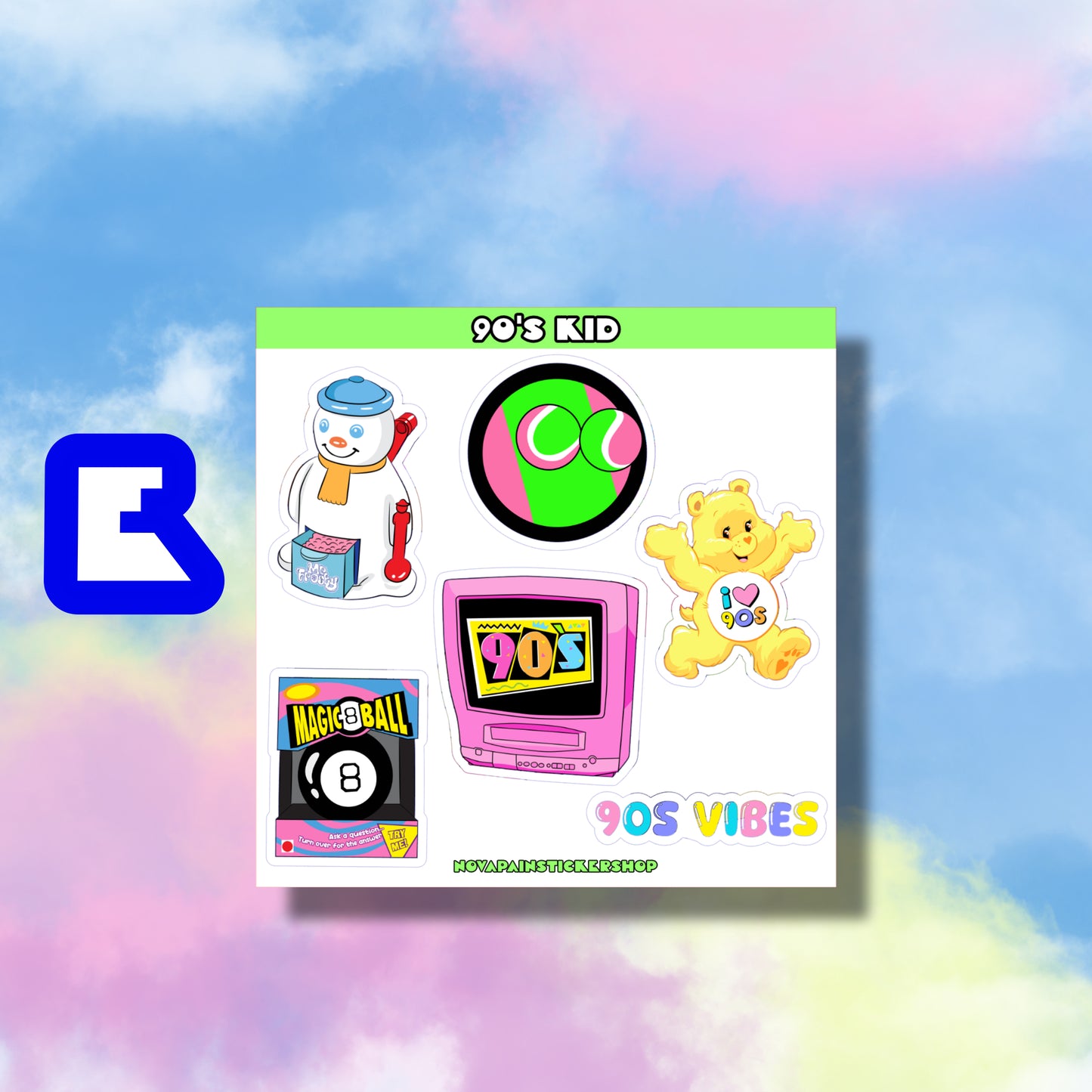 90's Kid Mini Sticker Sheets