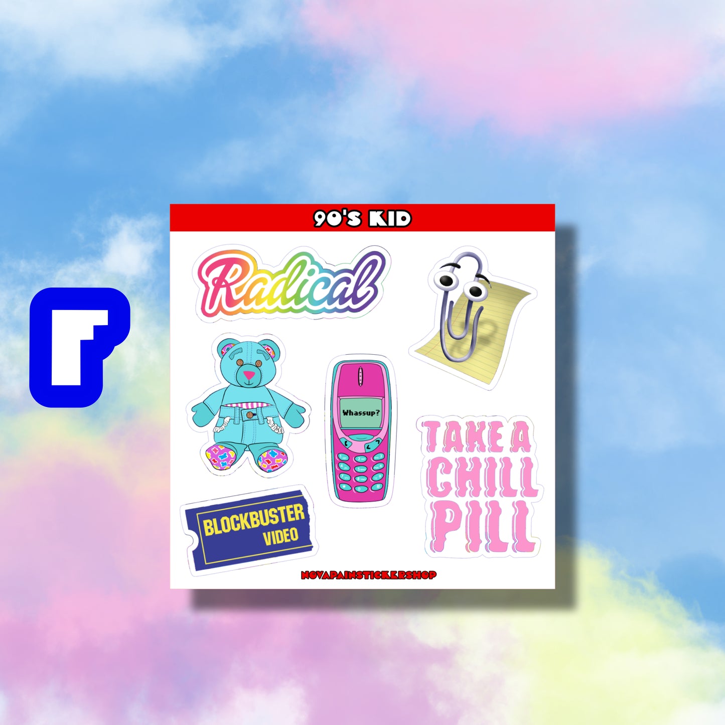 90's Kid Mini Sticker Sheets
