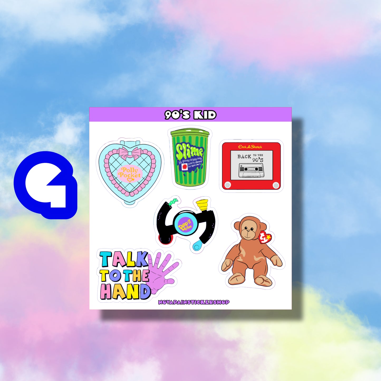 90's Kid Mini Sticker Sheets