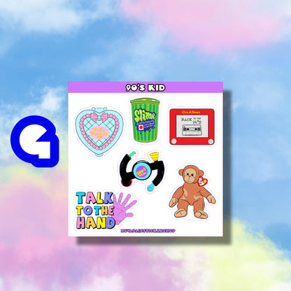 90's Kid Mini Sticker Sheets