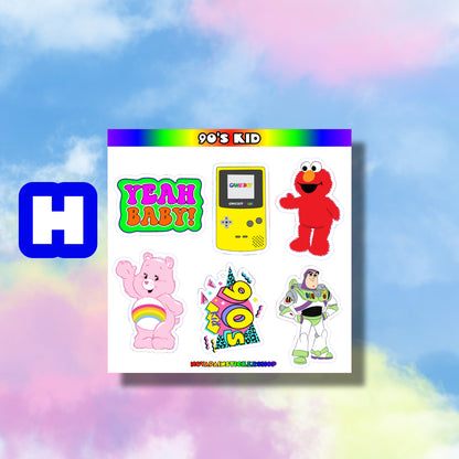 90's Kid Mini Sticker Sheets