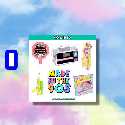 90's Kid Mini Sticker Sheets