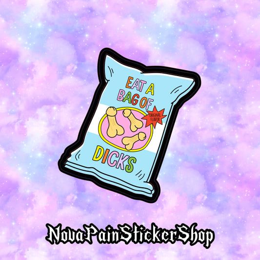 Eat a Bag of D*cks Sticker