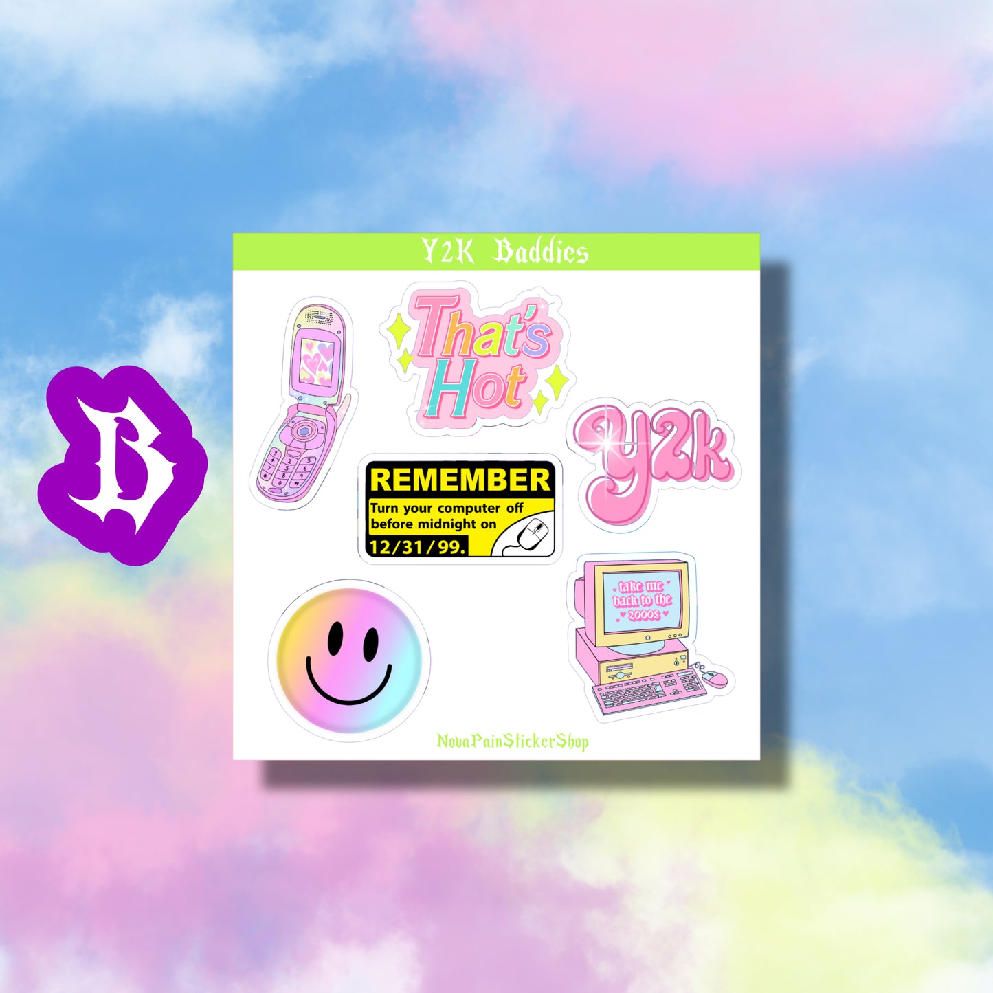 Y2K Baddie Mini Sticker Sheets