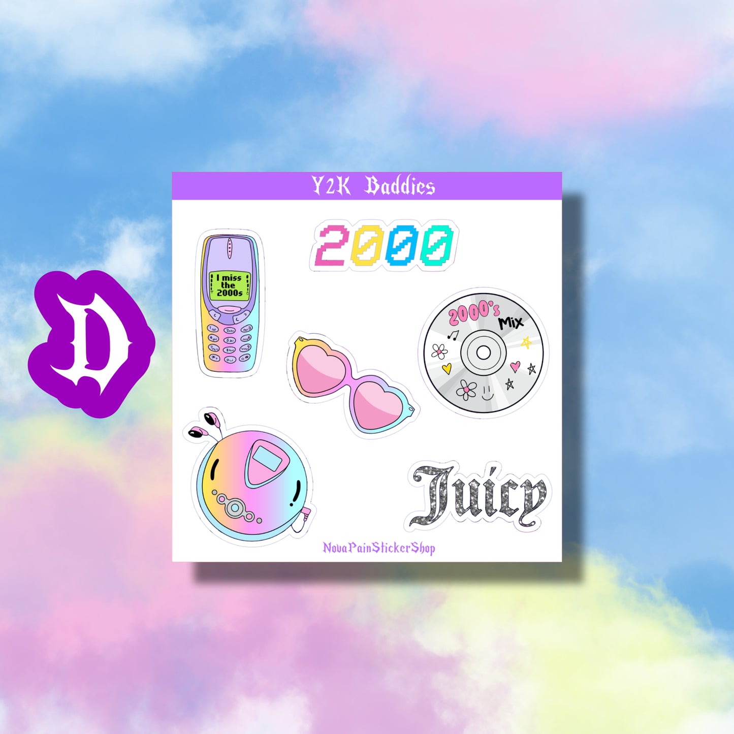 Y2K Baddie Mini Sticker Sheets