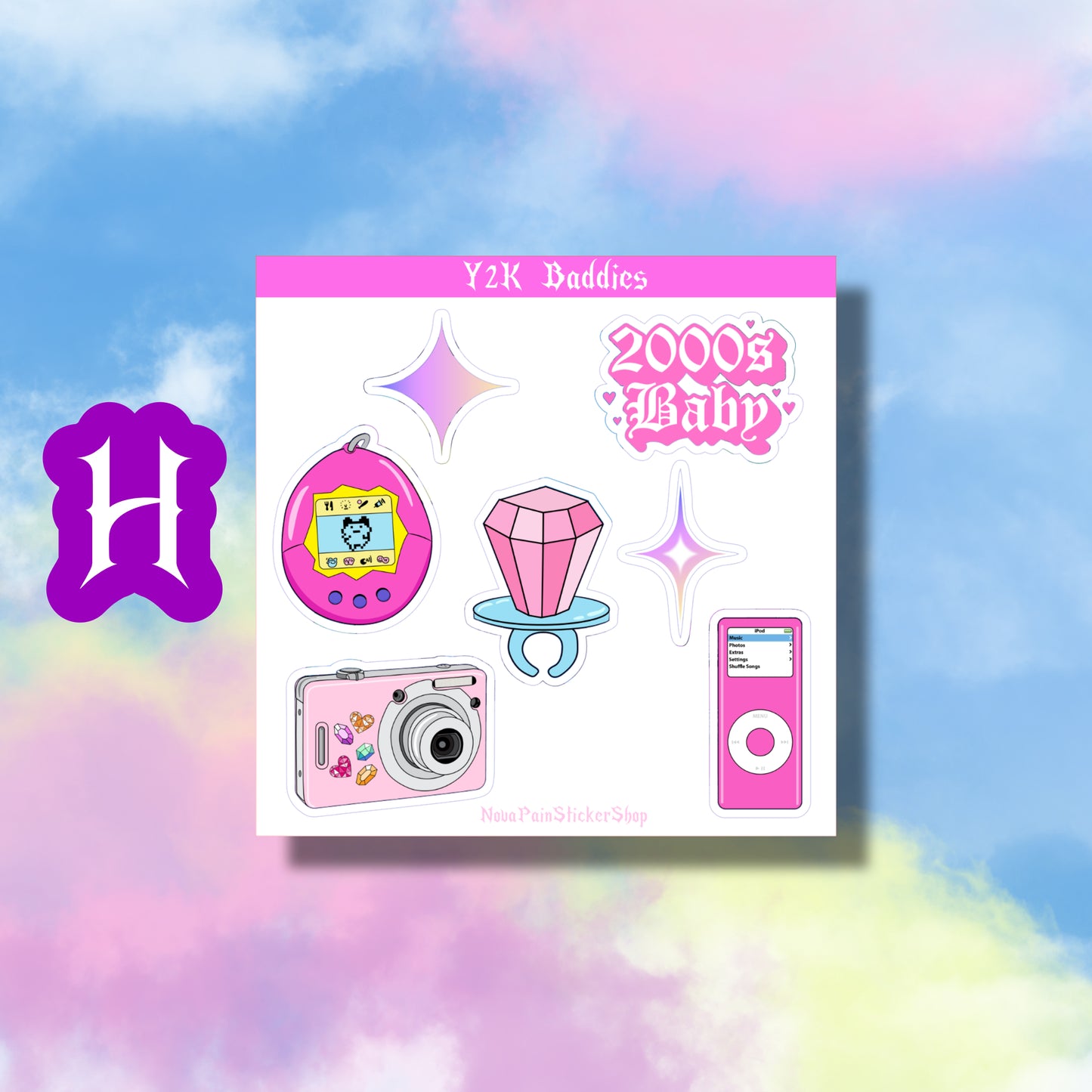 Y2K Baddie Mini Sticker Sheets