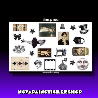 Vintage Arts Sticker Sheets
