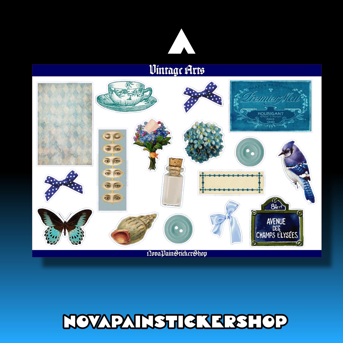 Vintage Arts Sticker Sheets