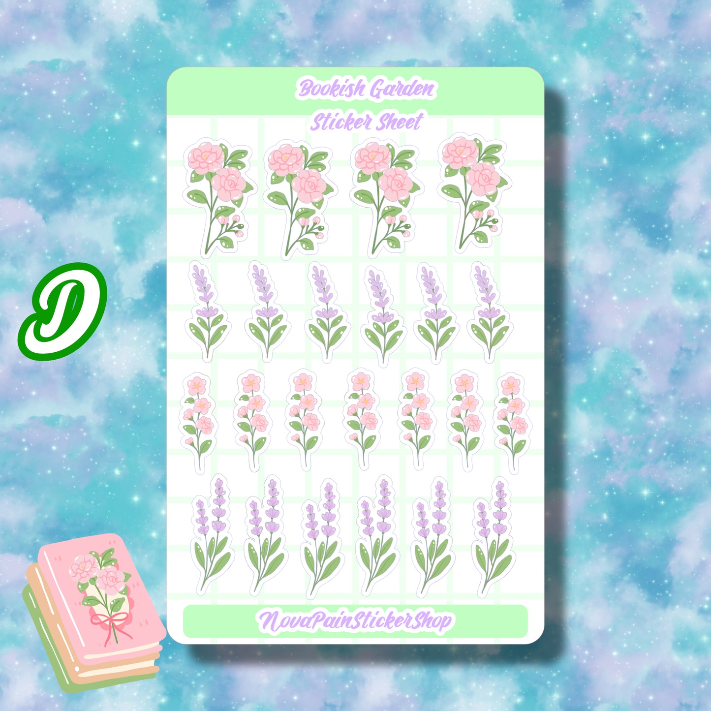 Bookish Garden Sticker Sheets