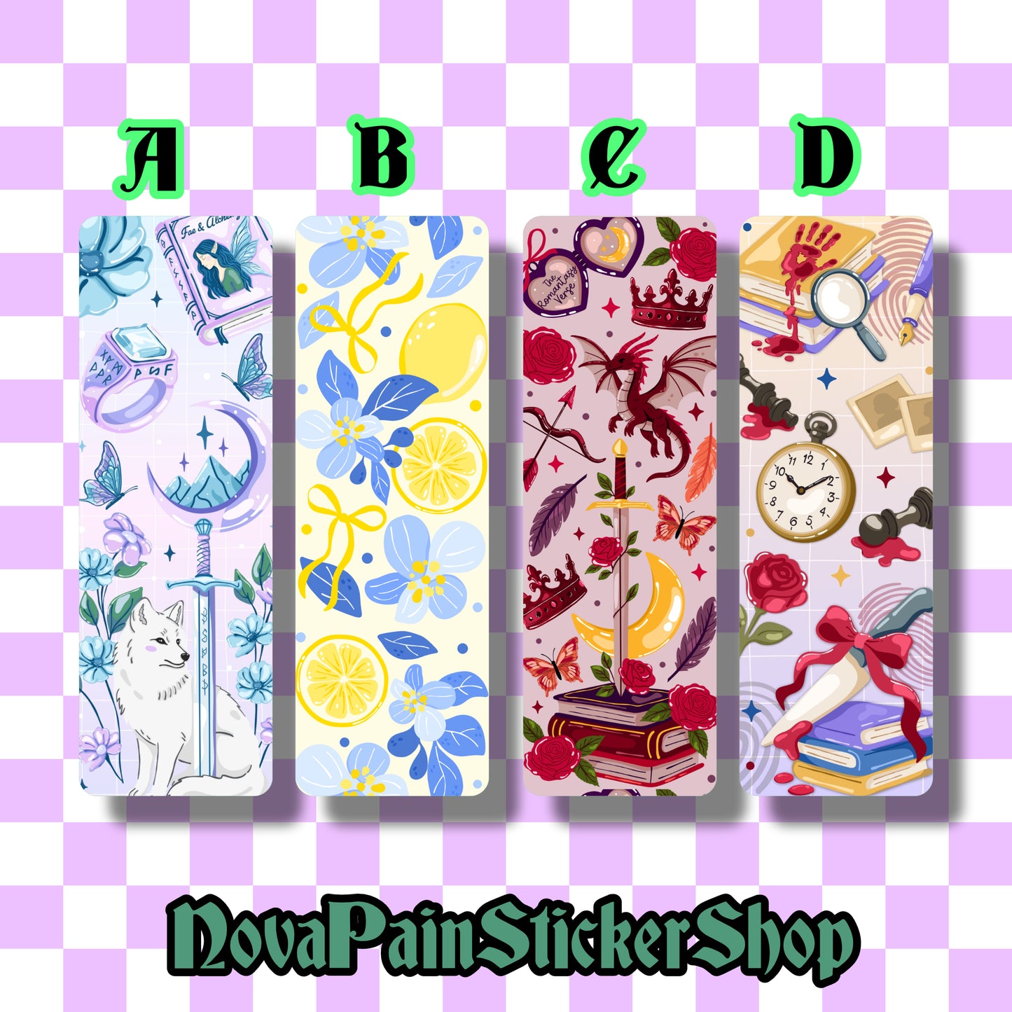 Waterproof Bookmarks Set 5
