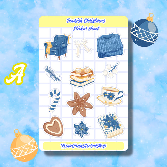 Bookish Christmas Sticker Sheets