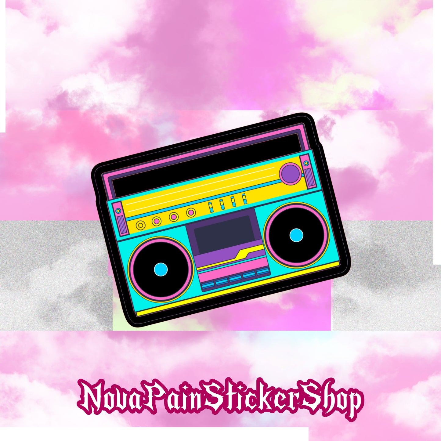 Boom Box Sticker