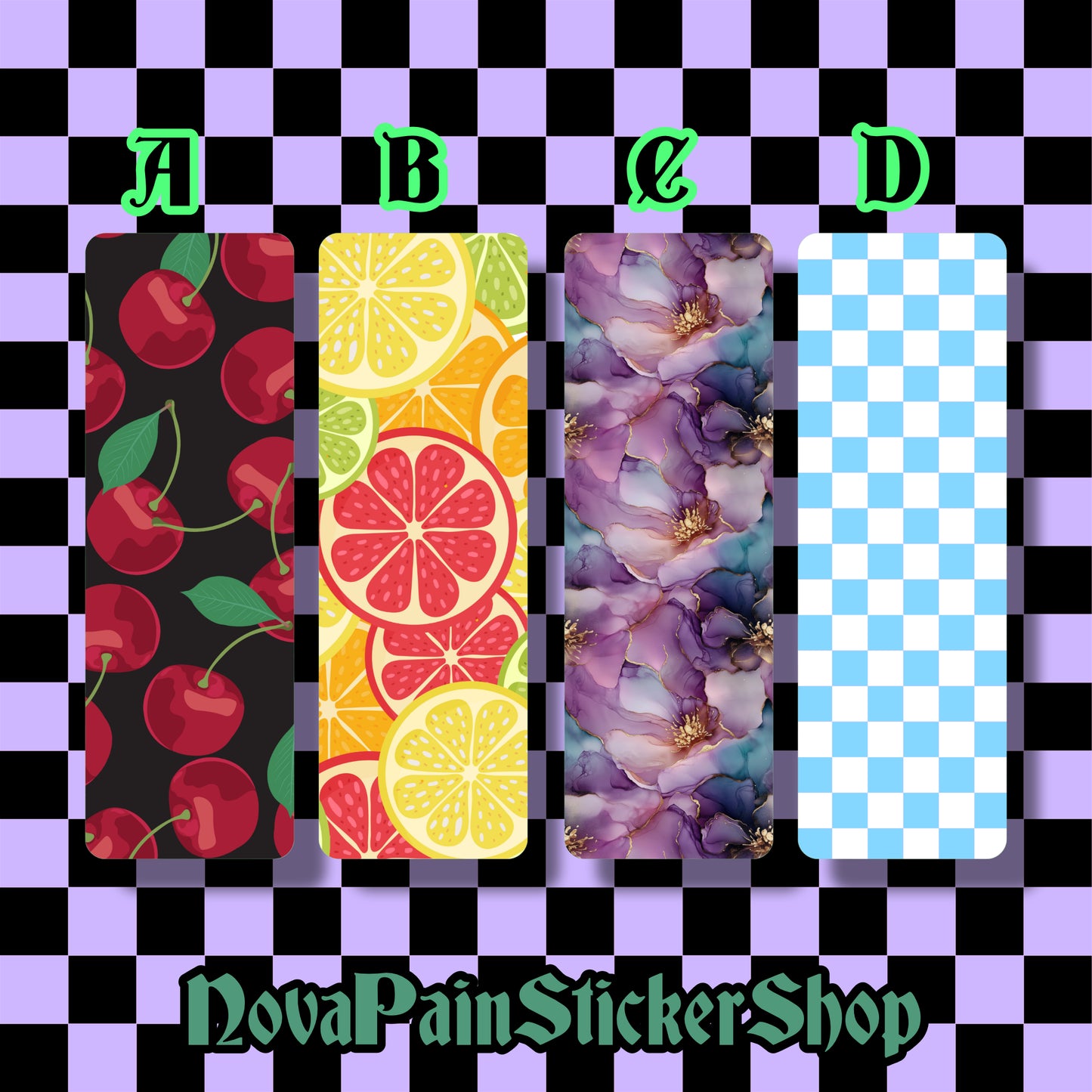Waterproof Bookmarks Set 7