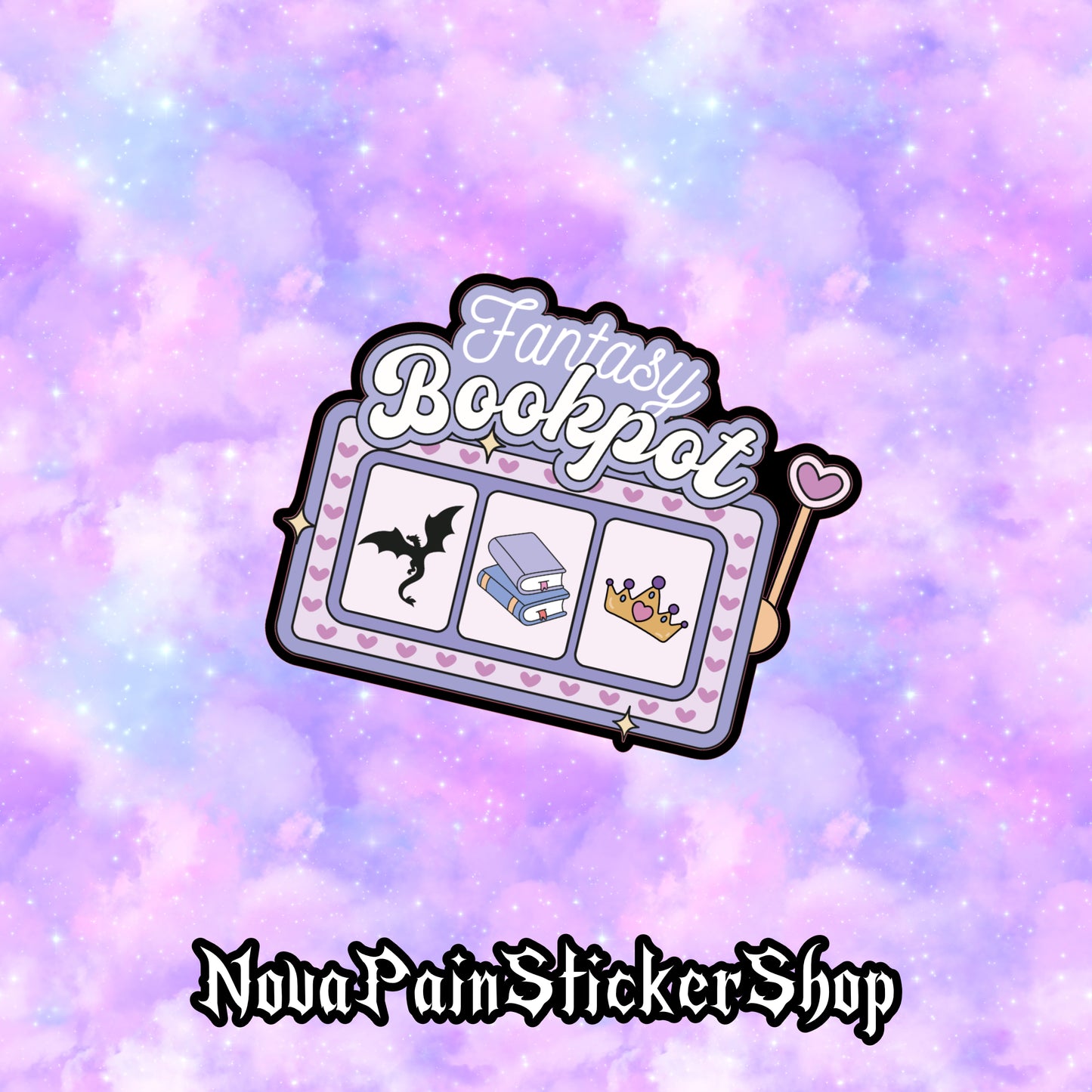 Fantasy Bookpot Sticker