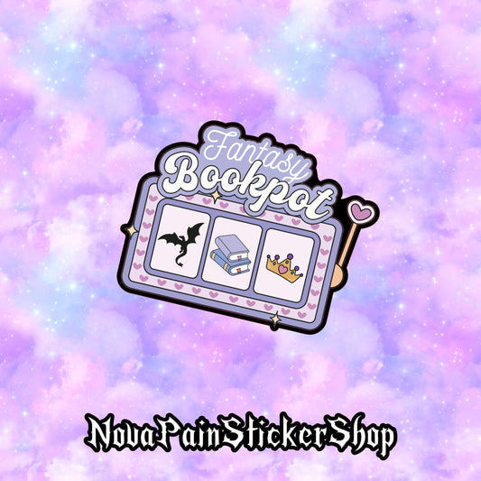Fantasy Bookpot Sticker