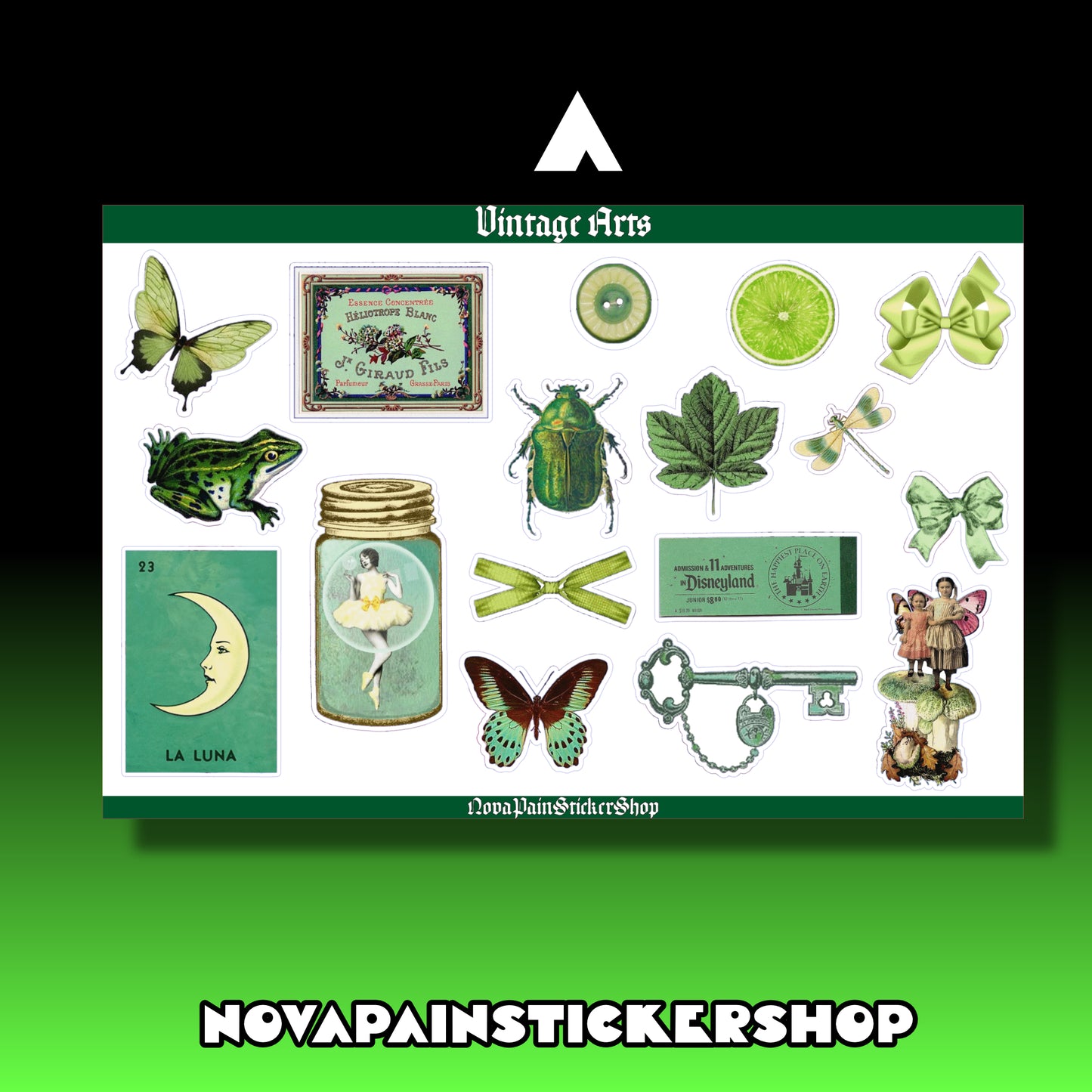 Vintage Arts Sticker Sheets