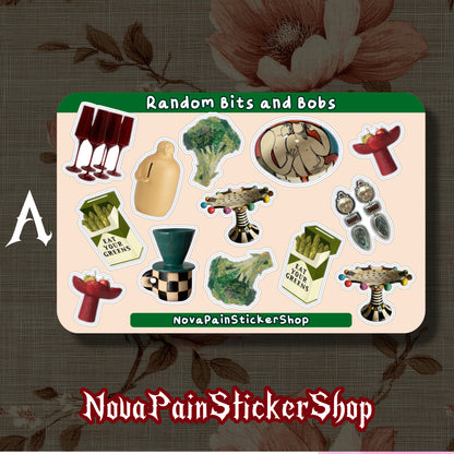 Random Bits and Bobs Sticker Sheets (Horizontal)