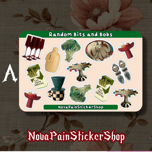 Random Bits and Bobs Sticker Sheets (Horizontal)