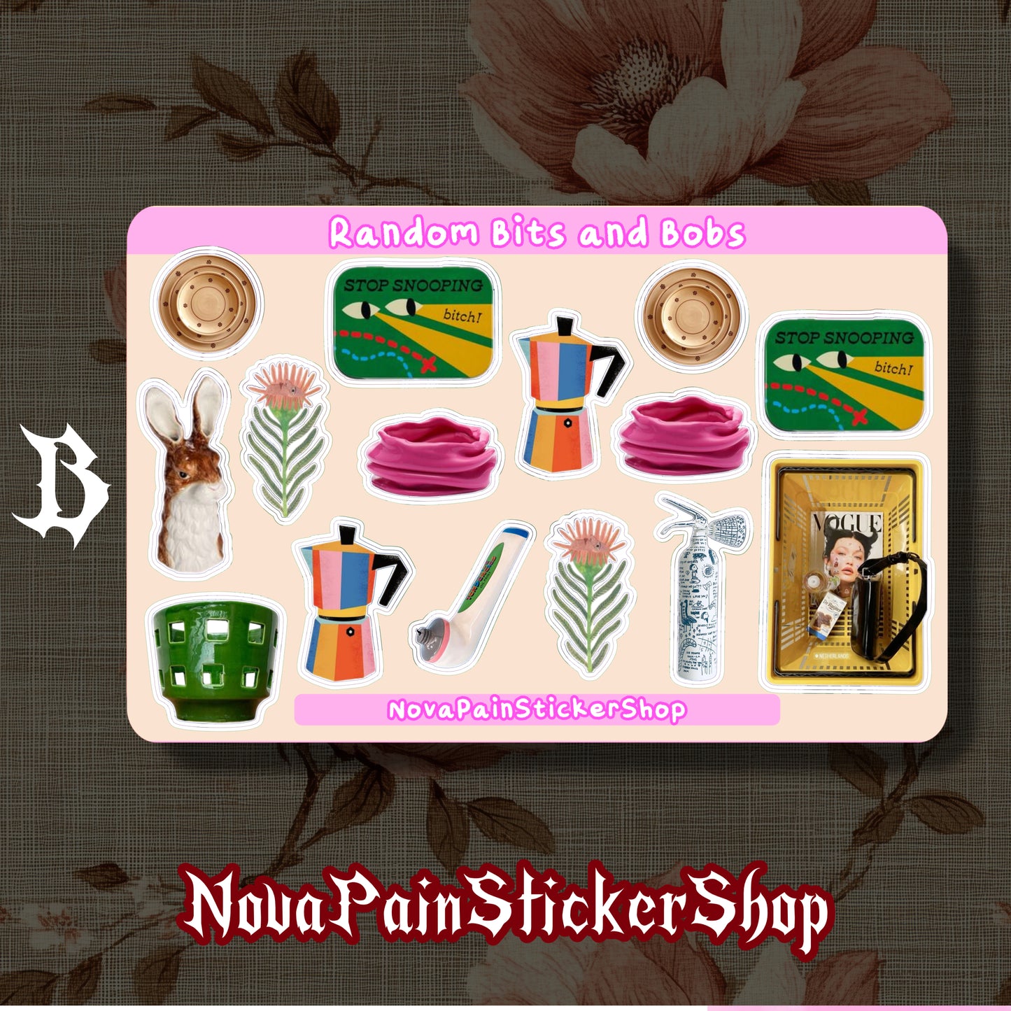 Random Bits and Bobs Sticker Sheets (Horizontal)