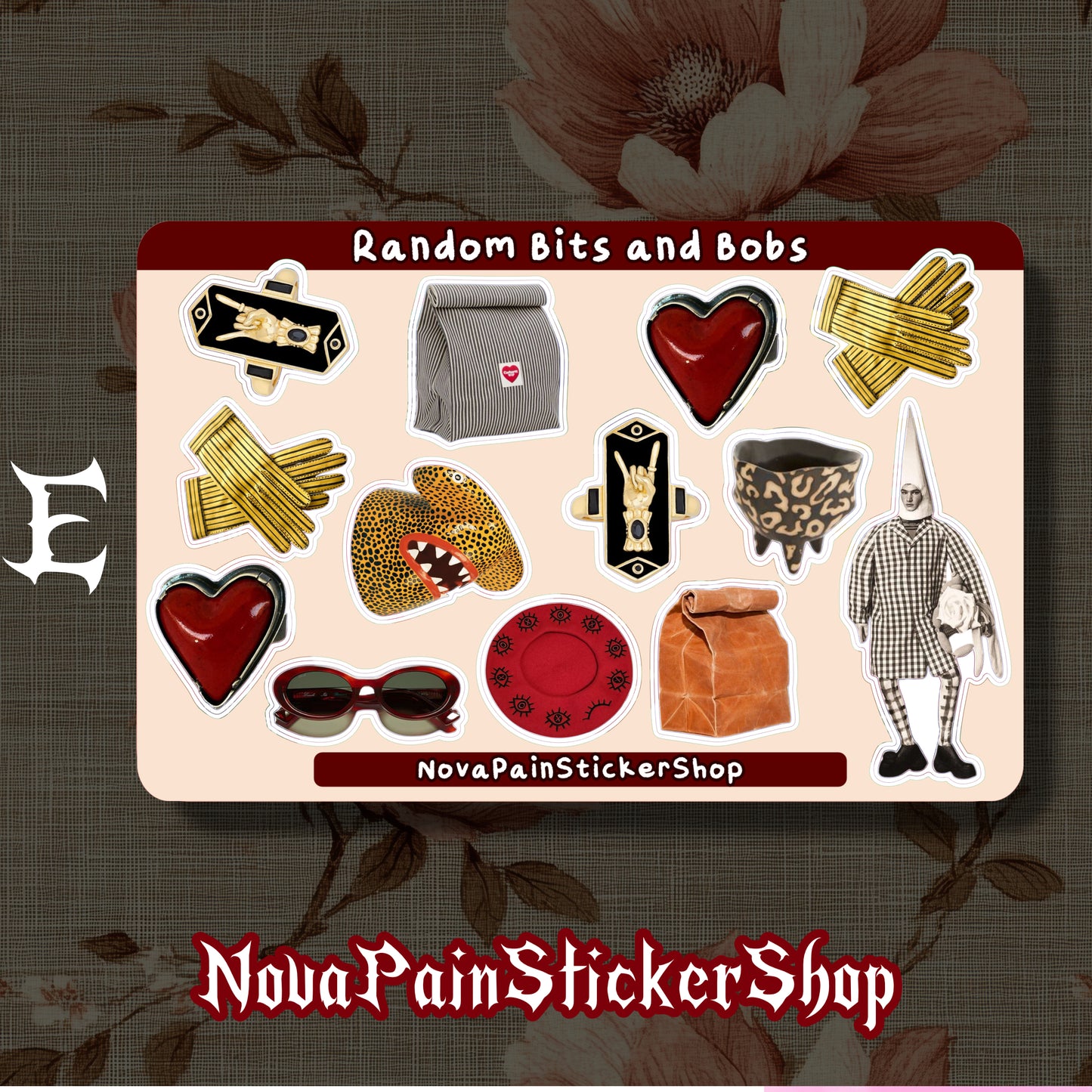 Random Bits and Bobs Sticker Sheets (Horizontal)