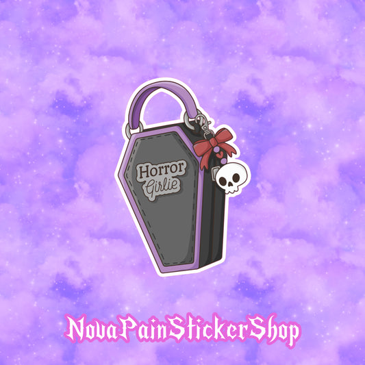Horror Girlie Purse Sticker