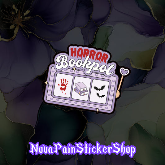 Horror Bookpot Sticker