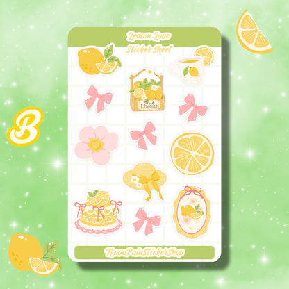 Lemon Love Sticker Sheets