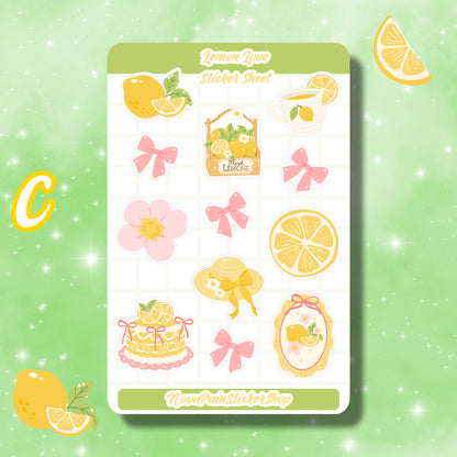 Lemon Love Sticker Sheets